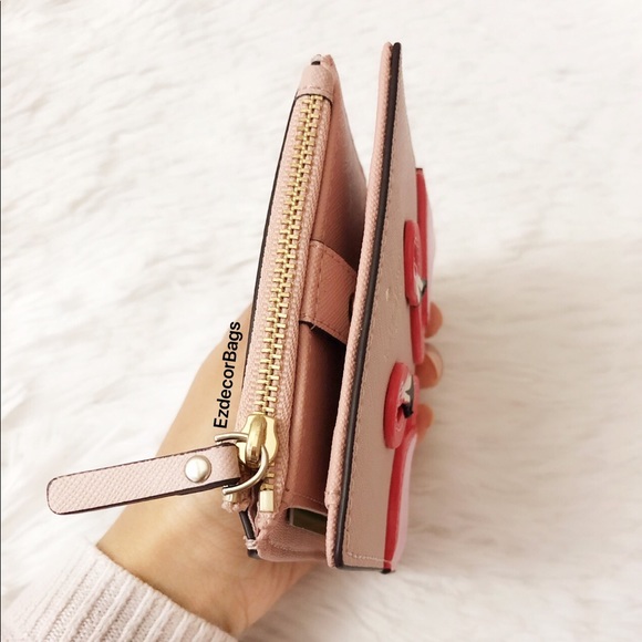 NWT Kate Spade Flamingo Small Zip Bifold Wallet - Picture 3 of 8